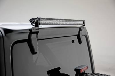ZROADZ OFF ROAD PRODUCTS - 2019-2026 Jeep JL/JLU Rear Window LED Bracket to mount (1) 30 Inch Straight Single Row LED Light Bar - PN #Z394931