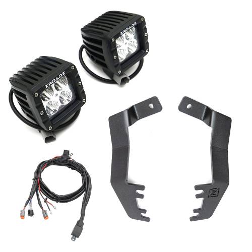 ZROADZ OFF ROAD PRODUCTS - 2022-2026 Toyota Tundra Hood Hinge LED Kit with (2) 3 Inch LED Pod Lights - Part # Z369671-KIT2
