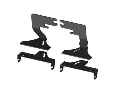 ZROADZ OFF ROAD PRODUCTS - 2023-2026 Ford Superduty, F250/F350/F450 Rear Bumper Mounting Brackets ONLY, Used to mount (2) 6-Inch ZROADZ Single Row LED Light Bars or Similar - Part # Z385981