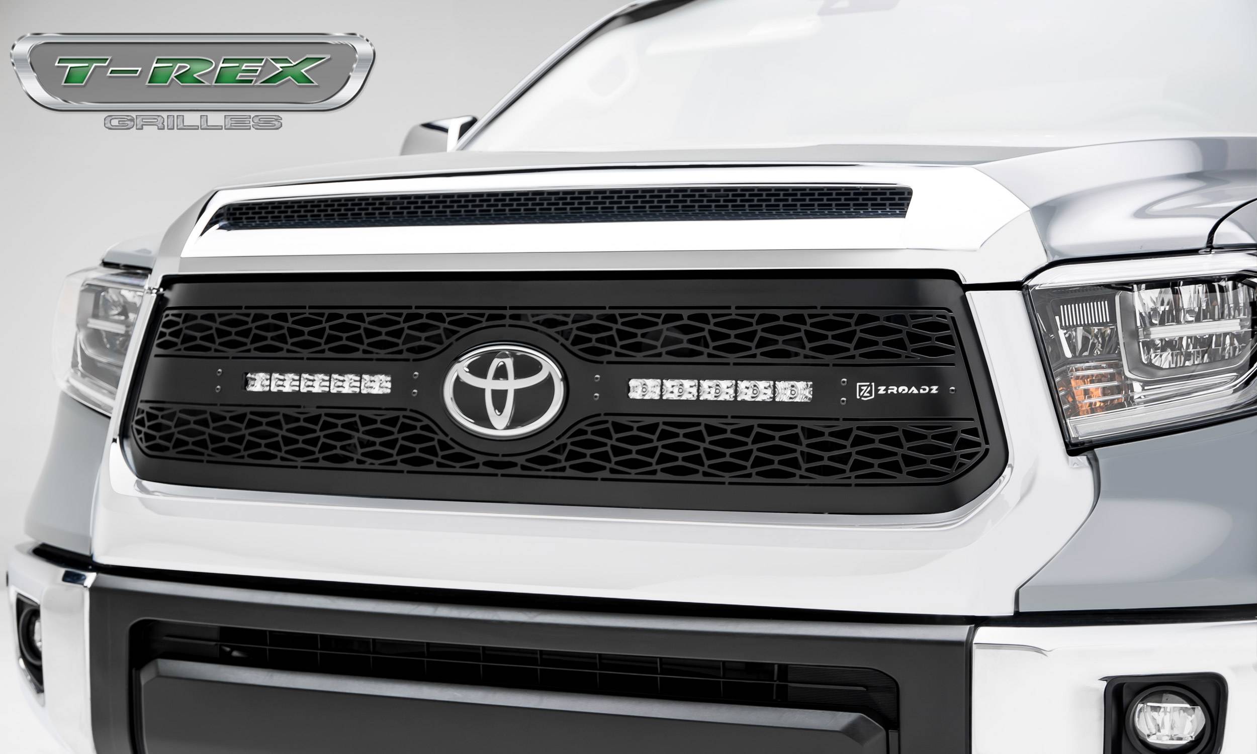 T-REX GRILLES - 2018-2021 Tundra ZROADZ Grille, Black, 1 Pc, Replacement with (2) 10" LEDs - PN #Z319661 - Image 1