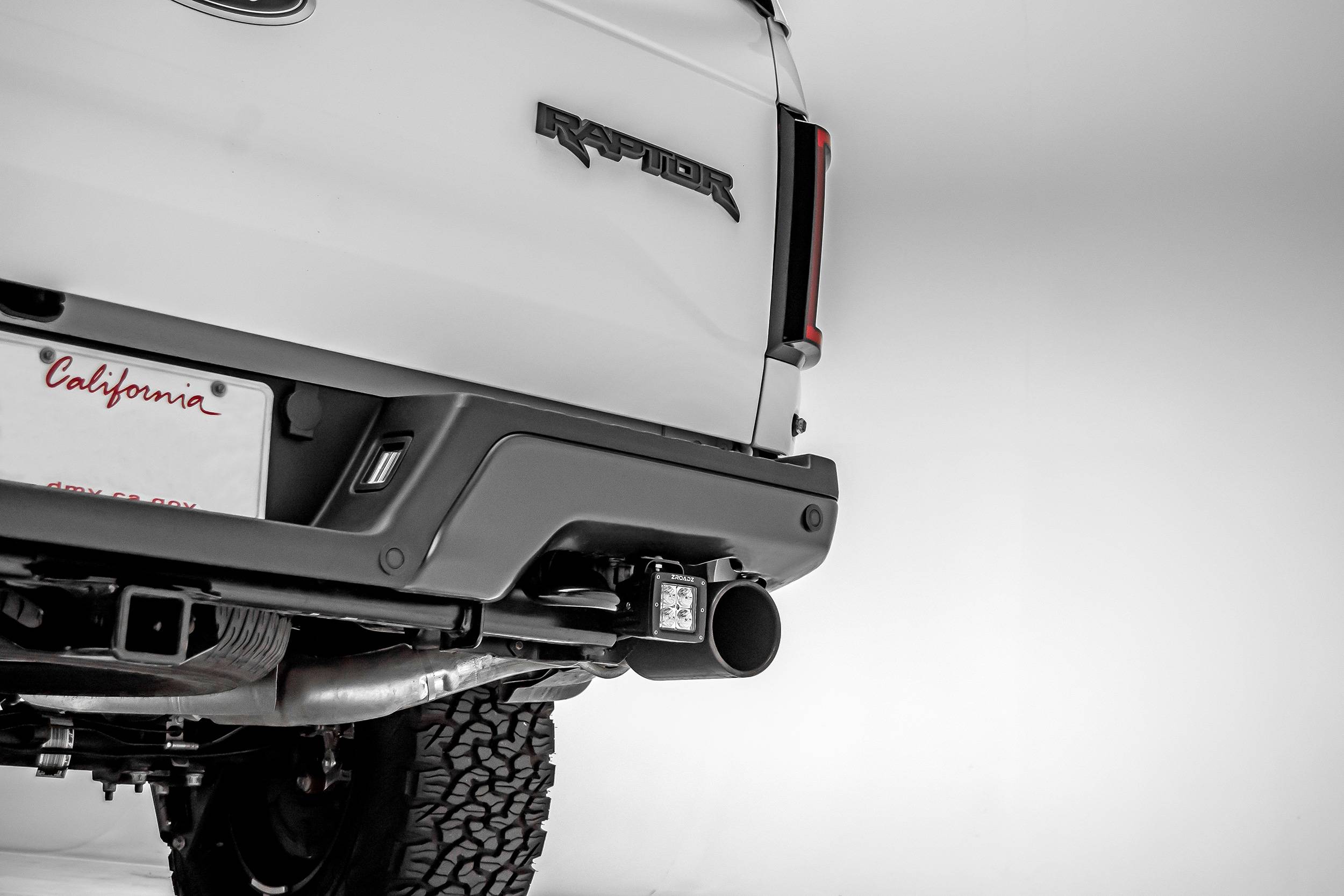ZROADZ OFF ROAD PRODUCTS - 2017-2021 Ford F-150 Raptor Rear Bumper LED Kit with (2) 3 Inch LED Pod Lights - PN #Z385651-KIT - Image 1
