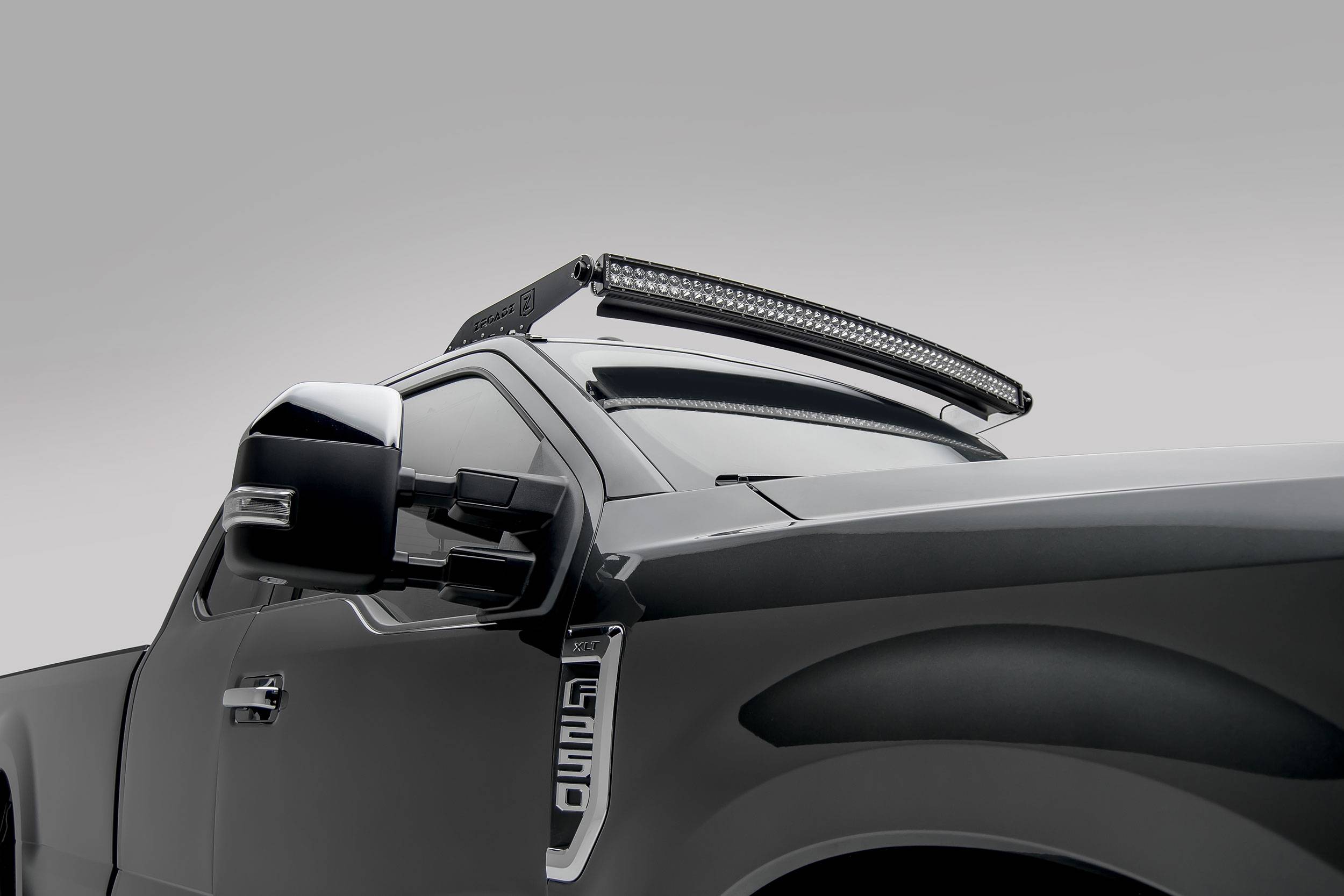 ZROADZ OFF ROAD PRODUCTS - 2017-2022 Ford Super Duty Front Roof LED Bracket to mount (1) 52 Inch Curved LED Light Bar - PN #Z335471 - Image 1