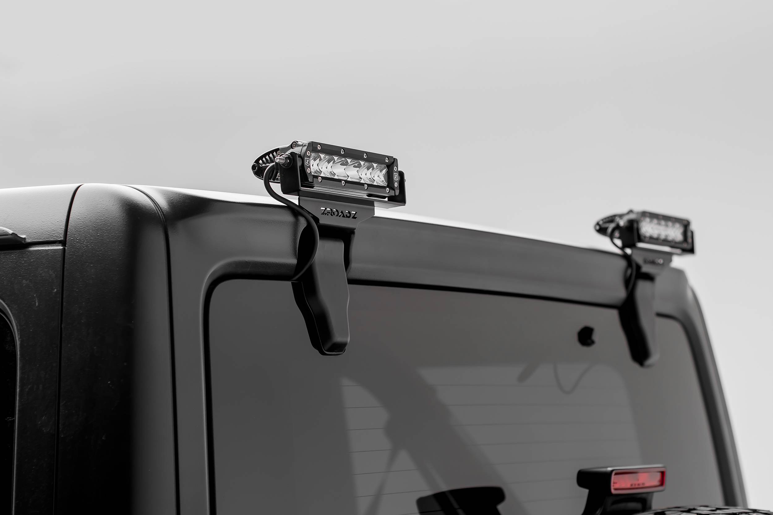 ZROADZ OFF ROAD PRODUCTS - 2019-2026 Jeep JL/JLU Rear Window LED Bracket to mount (2) 6 Inch Staight Single Row LED Light Bars - PN #Z394941 - Image 1
