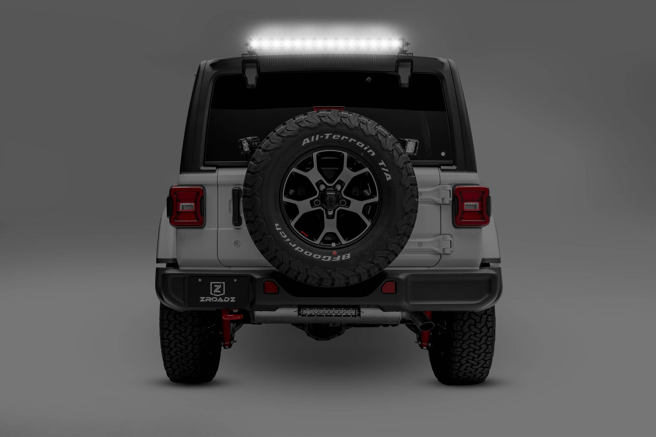 ZROADZ OFF ROAD PRODUCTS - 2019-2026 Jeep JL/JLU Rear Window LED Kit with (1) 30 Inch LED Straight Single Row Slim Light Bar - PN #Z394931-KIT - Image 1