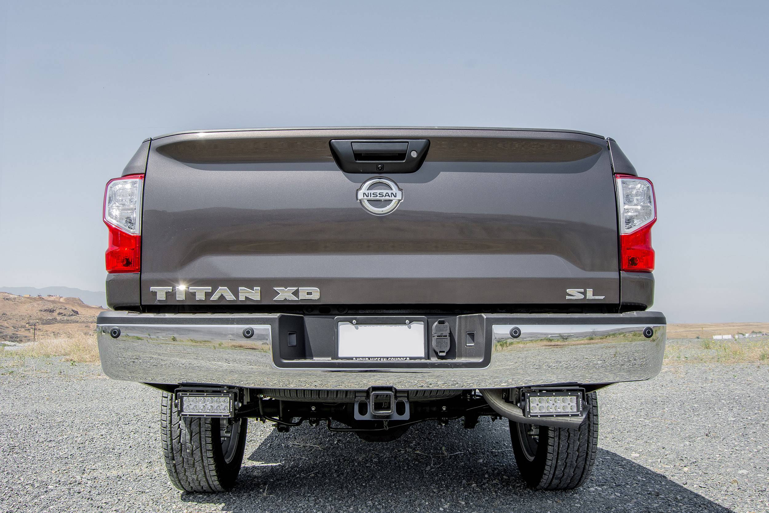 ZROADZ OFF ROAD PRODUCTS - 2016-2019 Nissan Titan Rear Bumper LED Bracket to mount (2) 6 Inch Straight Light Bar - PN #Z387581 - Image 1