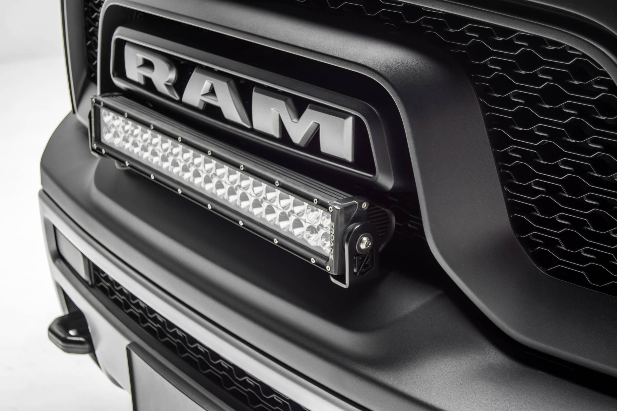 ZROADZ OFF ROAD PRODUCTS - 2015-2018 Ram Rebel Front Bumper Top LED Kit with (1) 20 Inch LED Straight Double Row Light Bar - PN #Z324552-KIT - Image 1