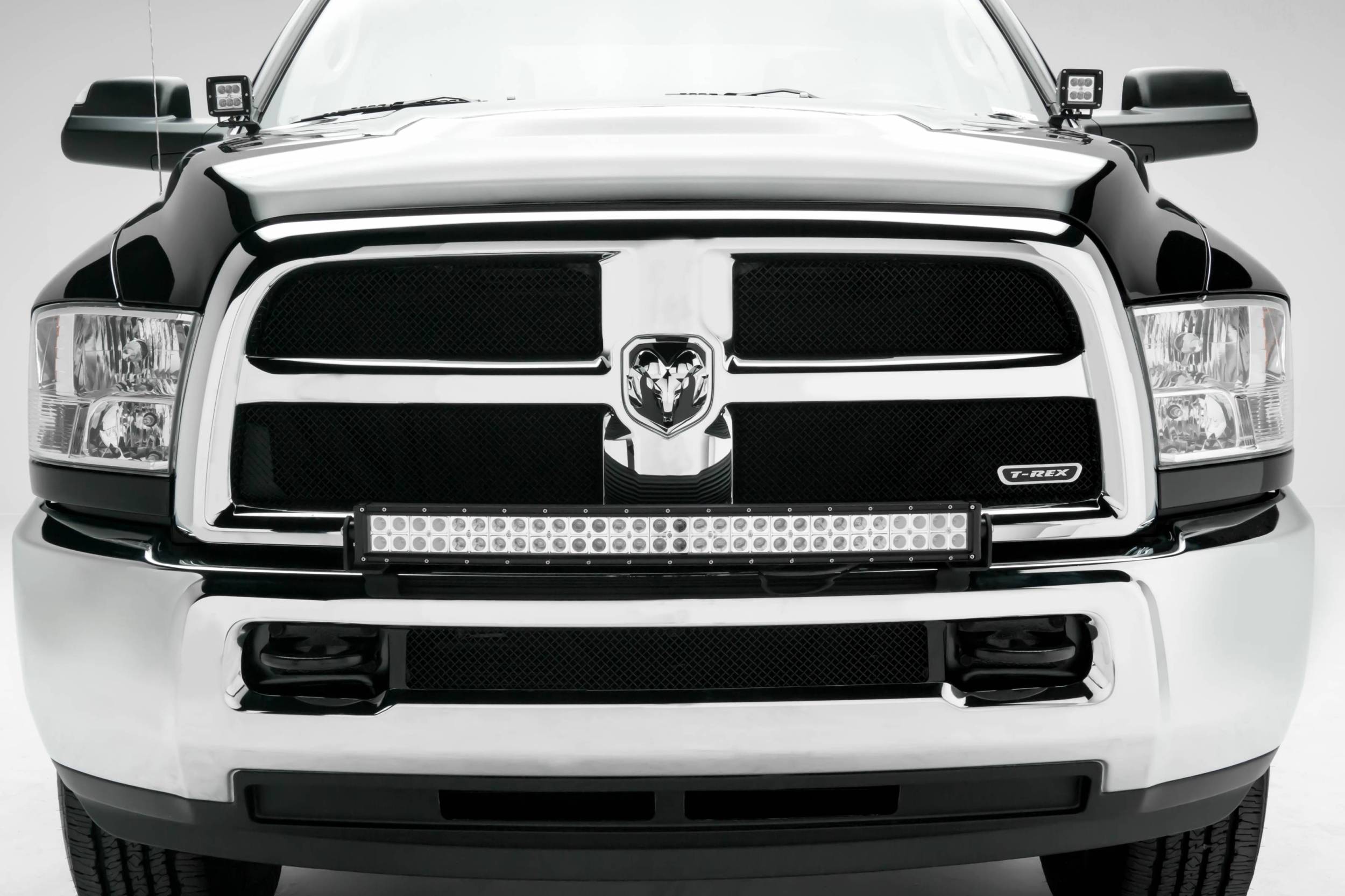 ZROADZ OFF ROAD PRODUCTS - 2010-2018 Ram 2500, 3500 Front Bumper Top LED Bracket to mount (1) 30 Inch LED Light Bar - PN #Z324522 - Image 1