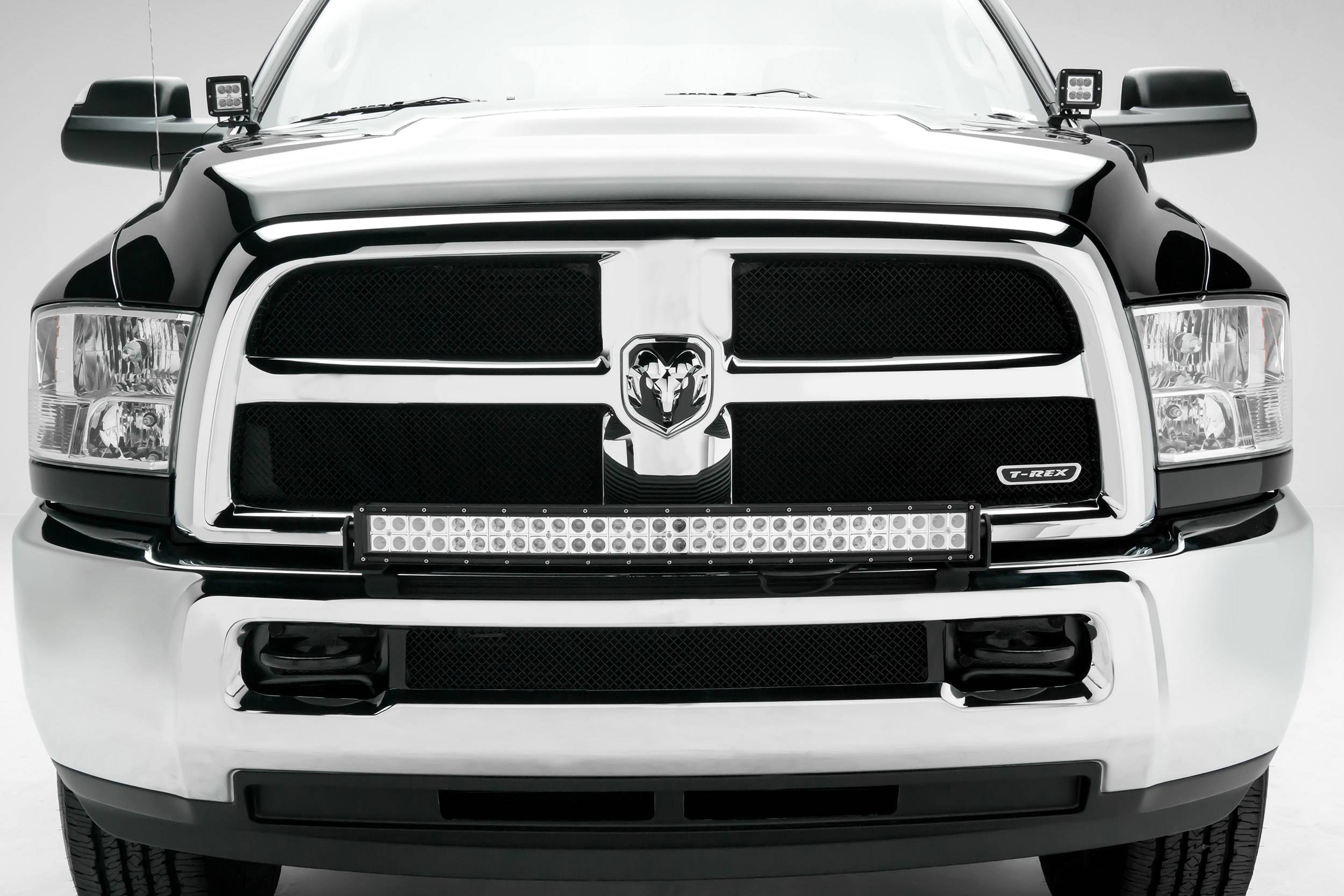 ZROADZ OFF ROAD PRODUCTS - 2010-2018 Ram 2500, 3500 Front Bumper Top LED Kit with (1) 30 Inch LED Curved Double Row Light Bar - PN #Z324522-KIT - Image 1