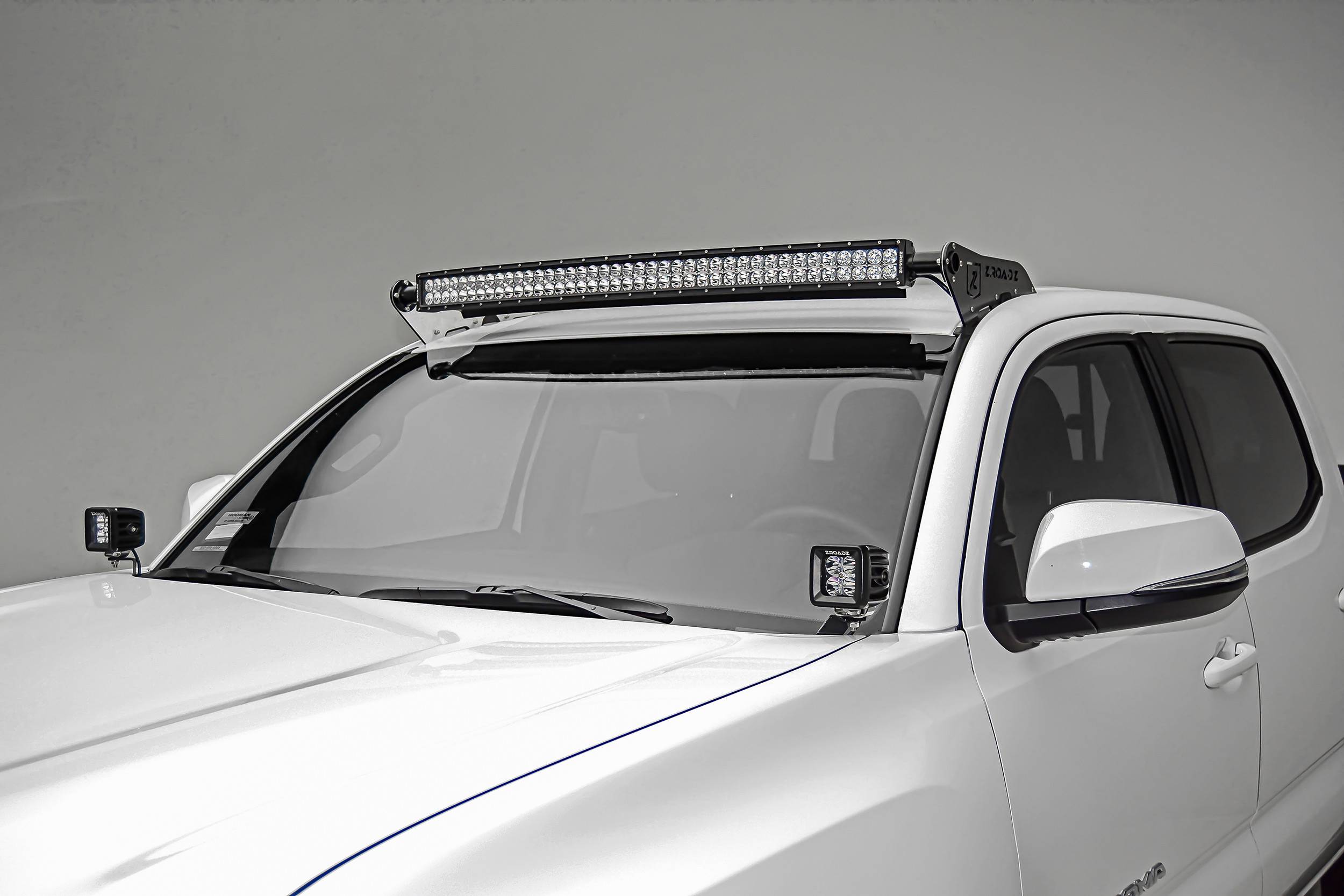 ZROADZ OFF ROAD PRODUCTS - 2005-2023 Toyota Tacoma Front Roof LED Bracket to mount 40 Inch Curved LED Light Bar - PN #Z339401 - Image 1