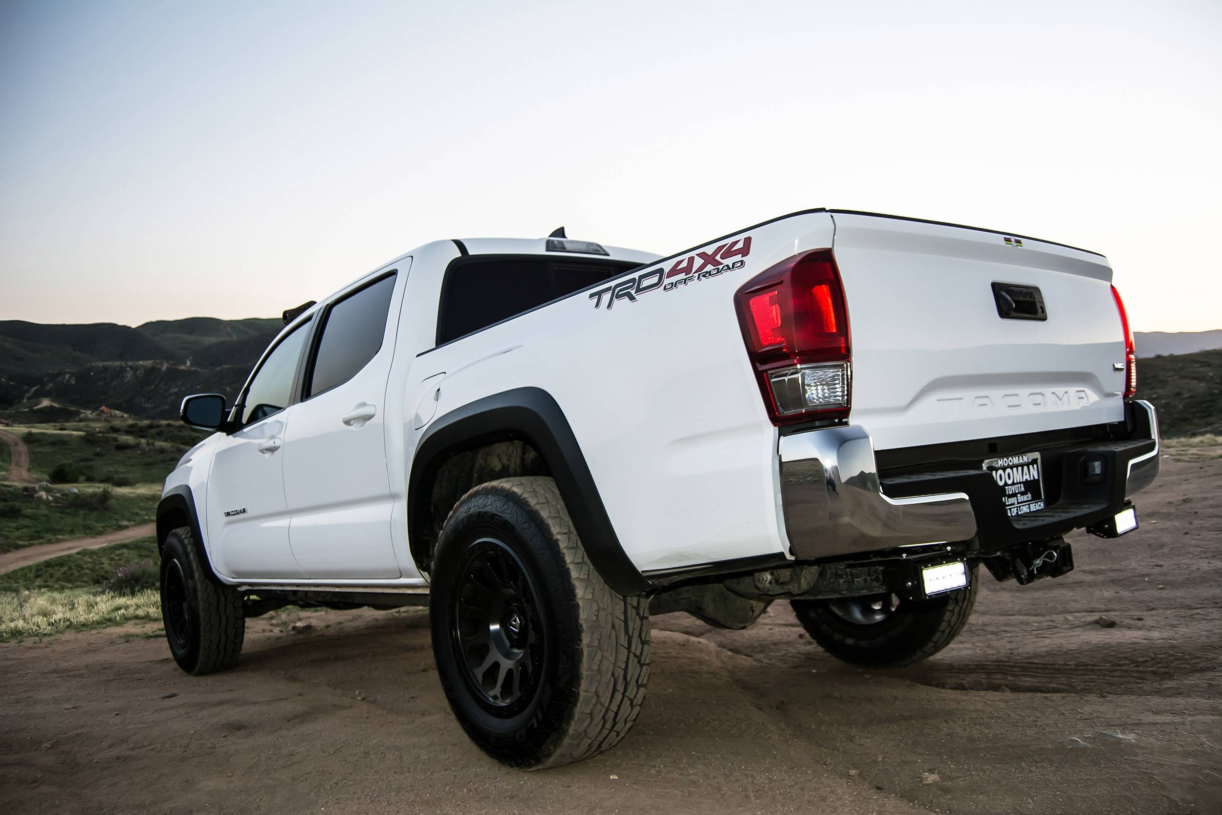 ZROADZ OFF ROAD PRODUCTS - 2005-2014 Toyota Tacoma Rear Bumper LED Bracket to mount (2) 6 Inch Straight Light Bar - PN #Z389411 On Sale - Image 1