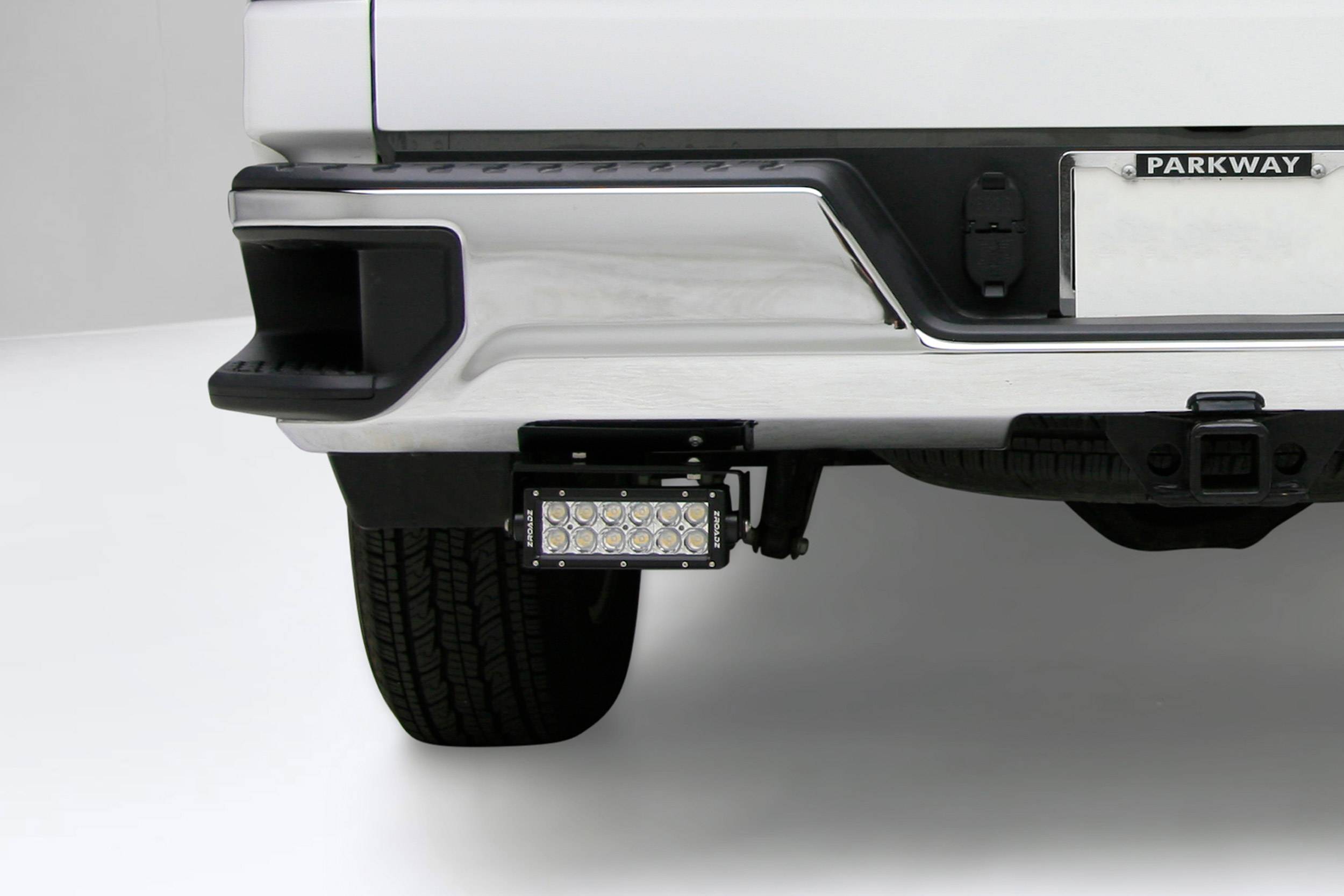 ZROADZ OFF ROAD PRODUCTS - 2019-2021 Chevrolet Silverado/GMC Sierra 1500, 2022-2022 Silverado/Sierra 1500 LTD Rear Bumper LED Brackets ONLY  -Mounts (2) 6 Inch Dual Row LED Light Bar - PN #Z382182 - Image 1