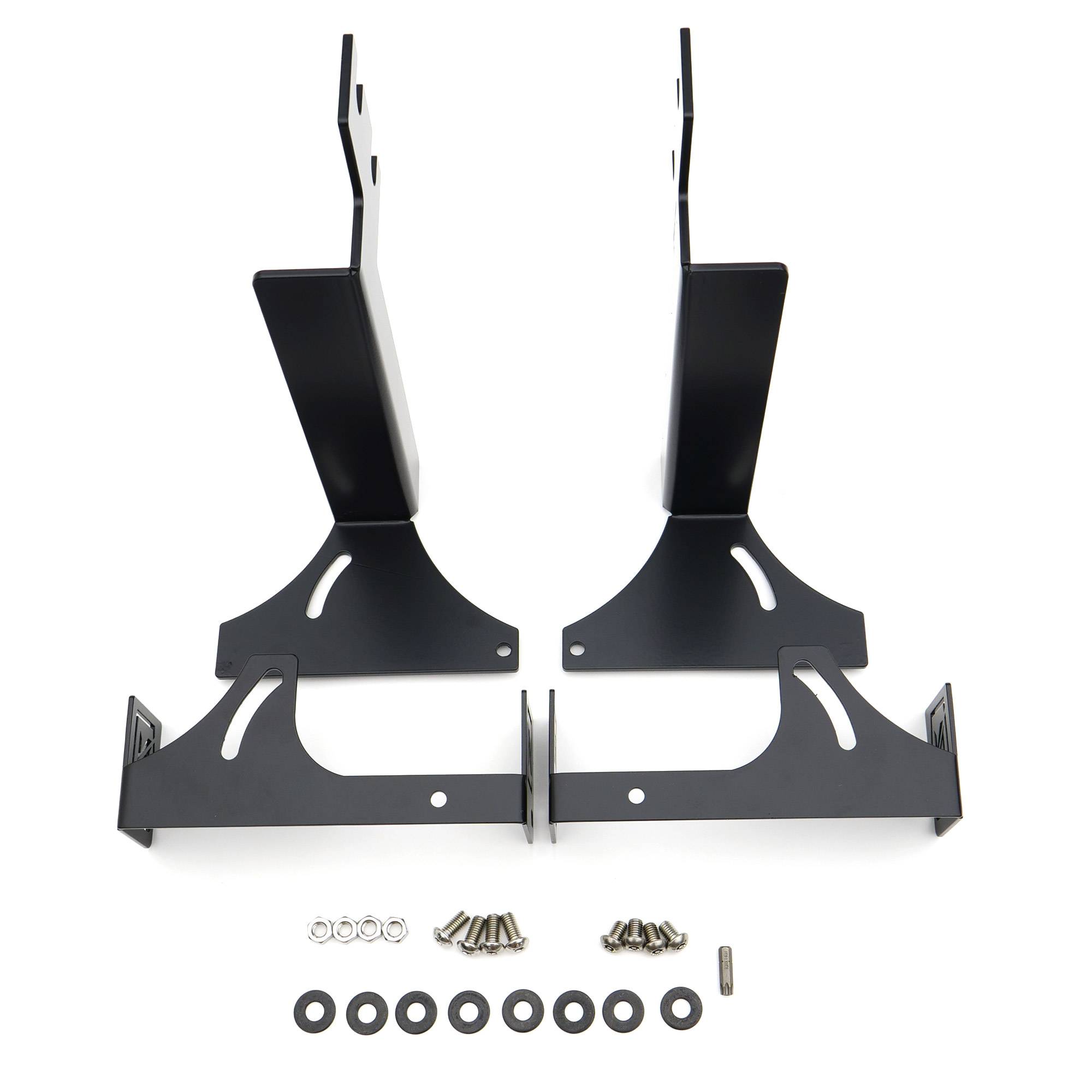 ZROADZ OFF ROAD PRODUCTS - 2015-2019 Silverado/Sierra 2500/3500HD Gas Models ONLY, Rear Bumper LED Brackets ONLY, Used to mount (2) 6-Inch Straight Light Bar - Part # Z381221 - Image 1