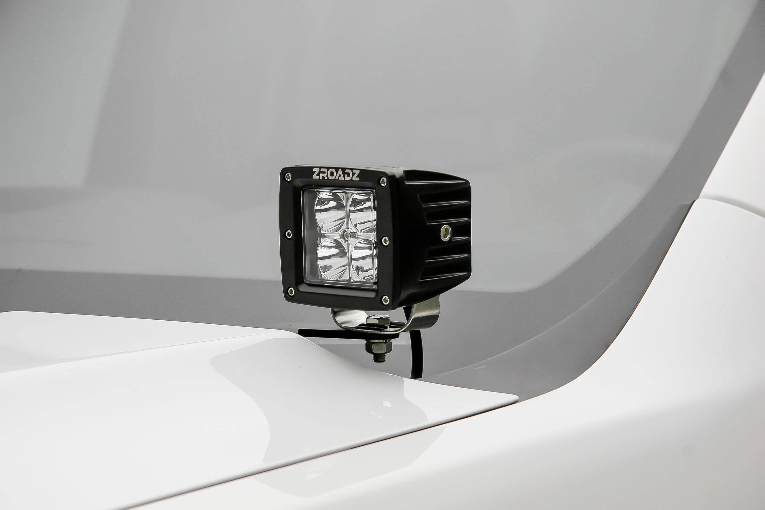ZROADZ OFF ROAD PRODUCTS - 2015-2017 Ford F-150 Hood Hinge LED Kit with (2) 3 Inch LED Pod Lights - PN #Z365731-KIT2 - Image 1