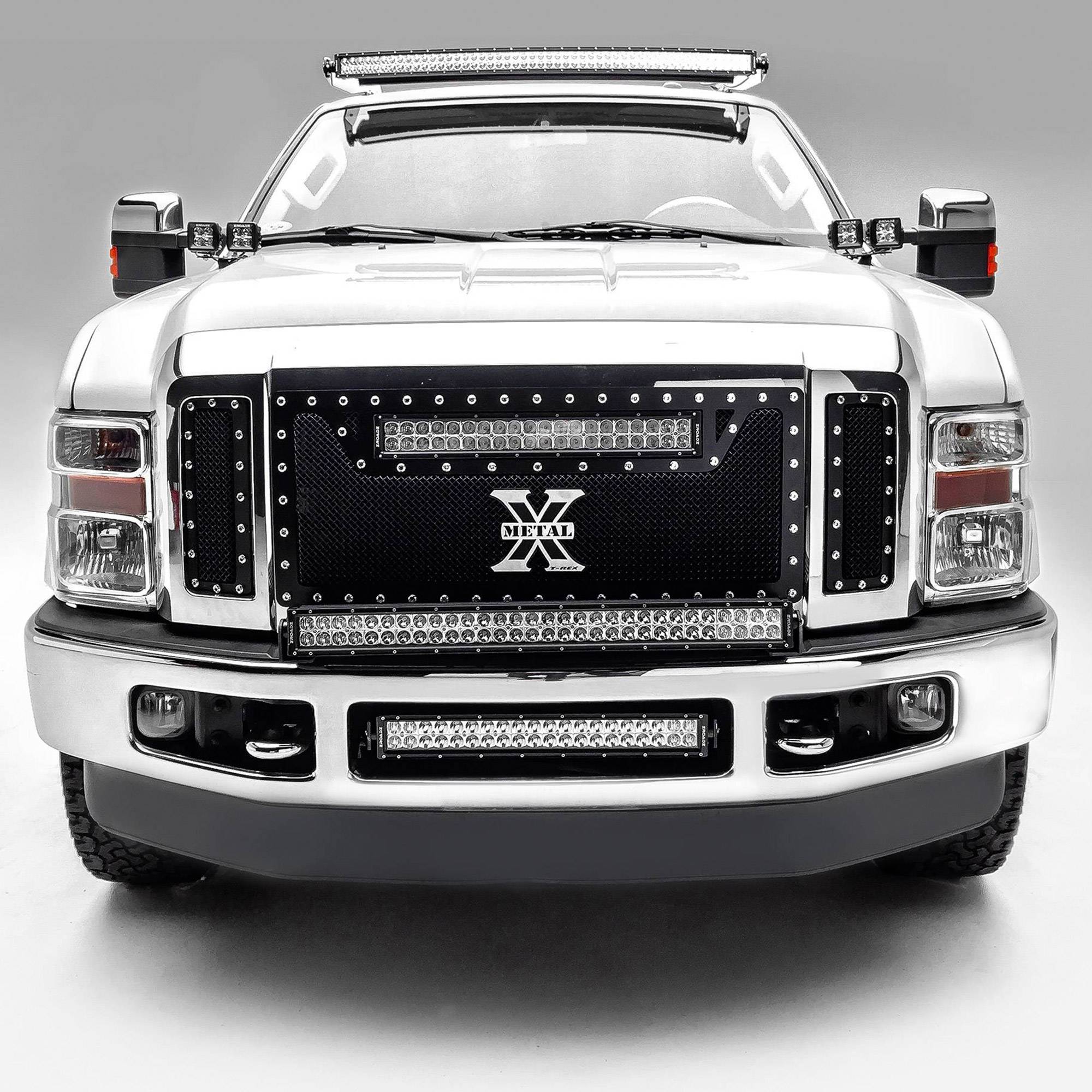 ZROADZ OFF ROAD PRODUCTS - 2008-2010 Ford Super Duty Front Bumper Top LED Kit with (1) 30 Inch LED Straight Double Row Light Bar - PN #Z325631-KIT - On Sale - Image 1