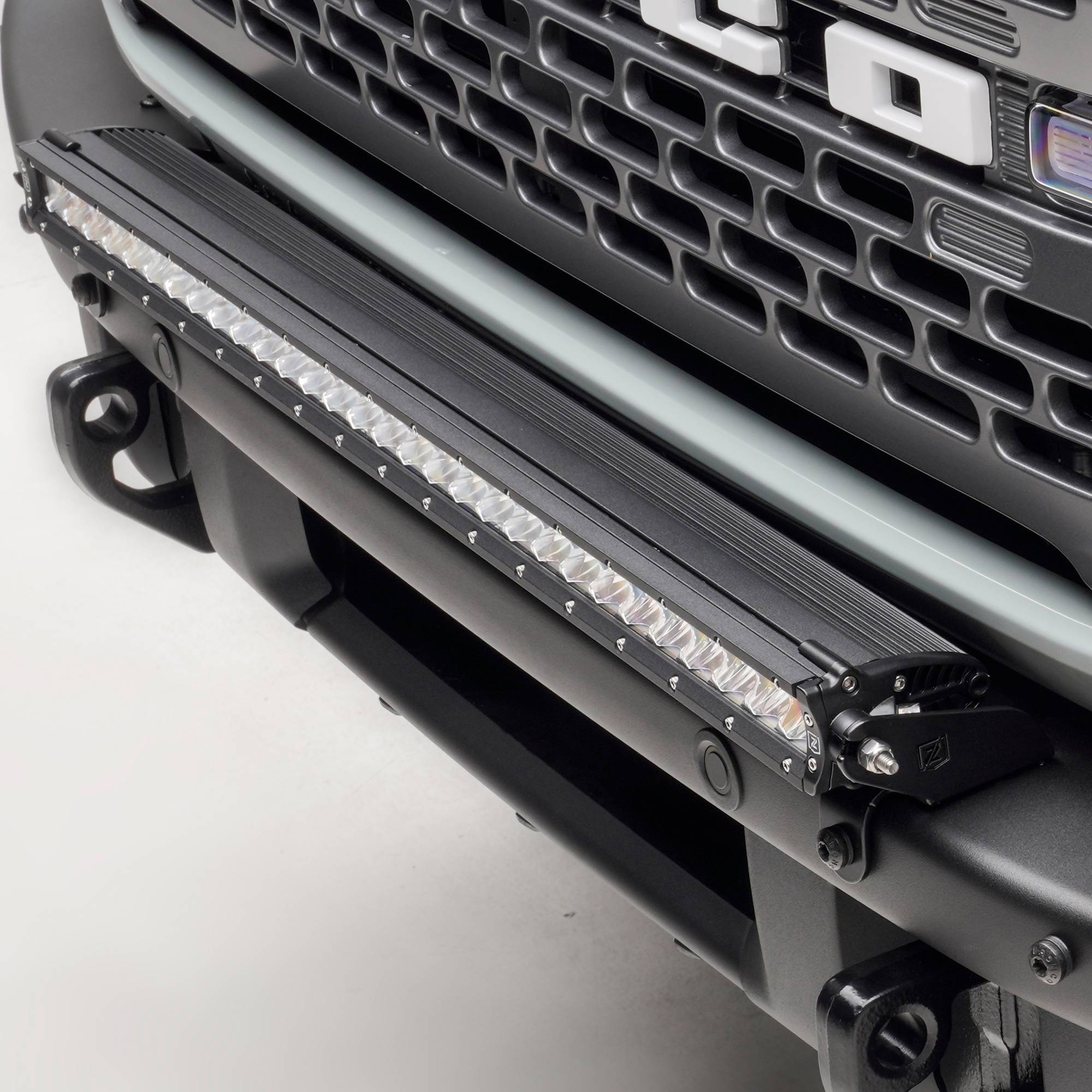ZROADZ OFF ROAD PRODUCTS - 2021-2025 Ford Bronco Front Bumper Top LED KIT, Includes (1) 30-inch ZROADZ LED Straight Single Row Light Bar - Part # Z325421-KIT    - Image 1