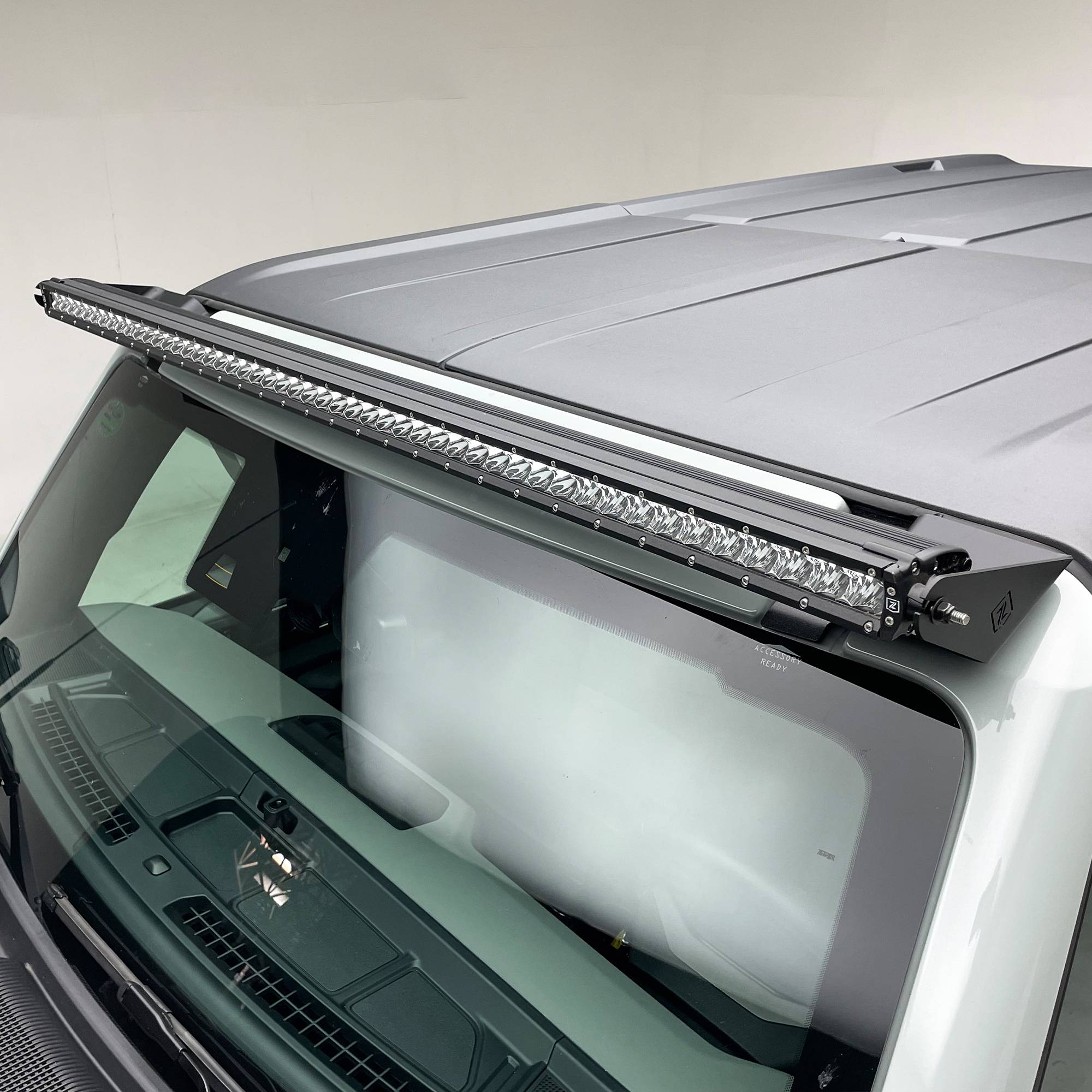 ZROADZ OFF ROAD PRODUCTS - 2021-2026 Ford Bronco Front Roof LED Kit with (1) 50 Inch LED Straight Single Row Slim Light Bar - PN #Z335411-KIT - On Sale - Image 1