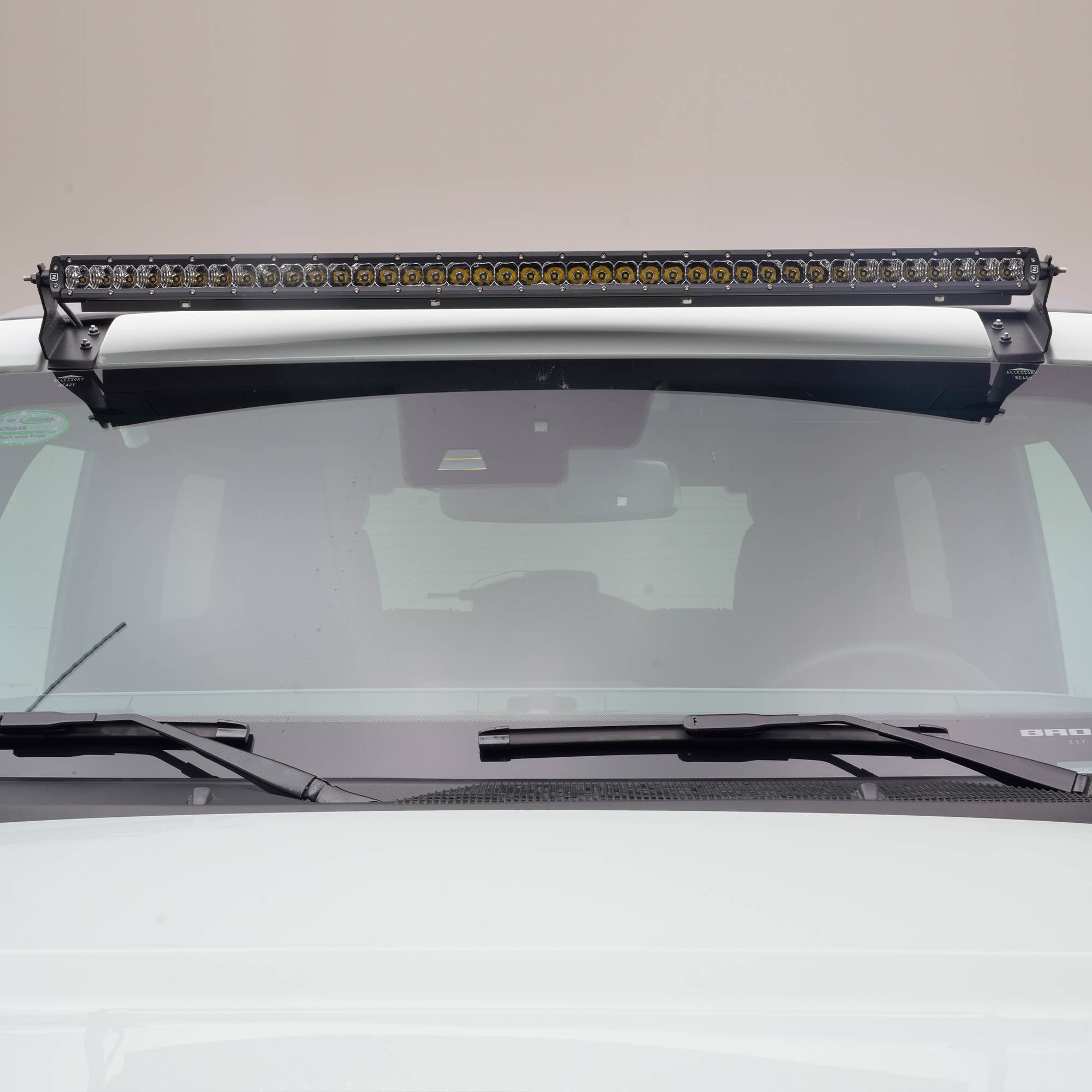 ZROADZ OFF ROAD PRODUCTS - 2021-2026 Ford Bronco Front Roof LED Kit with (1) 40 Inch LED Straight Single Row Slim Light Bar - PN #Z335401-KIT - Image 1