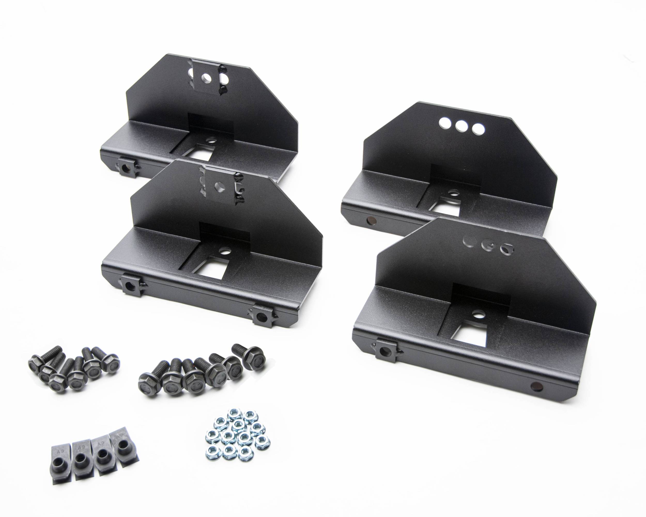 ZROADZ OFF ROAD PRODUCTS - 2021-2026 Ford Bronco Rock Slider Installation Bracket Kit, for use on 4 Door Model Rock Sliders - Part # Z745401-4BK - Image 1