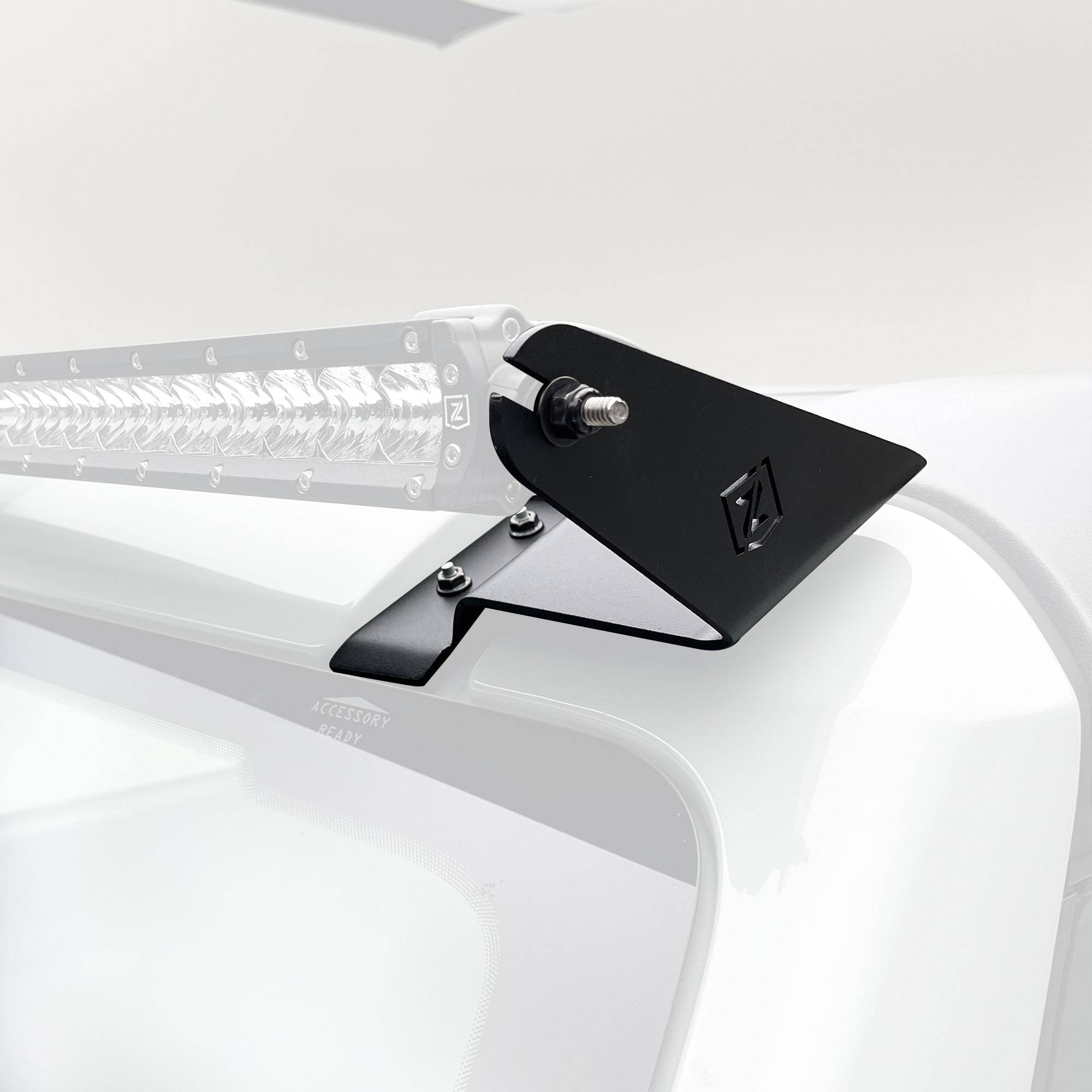 ZROADZ OFF ROAD PRODUCTS - 2021-2026 Ford Bronco Front Roof bracket ONLY  to mount (1) 50 Inch LED Straight Single Row Slim Light Bar - PN #Z335411 - Image 1