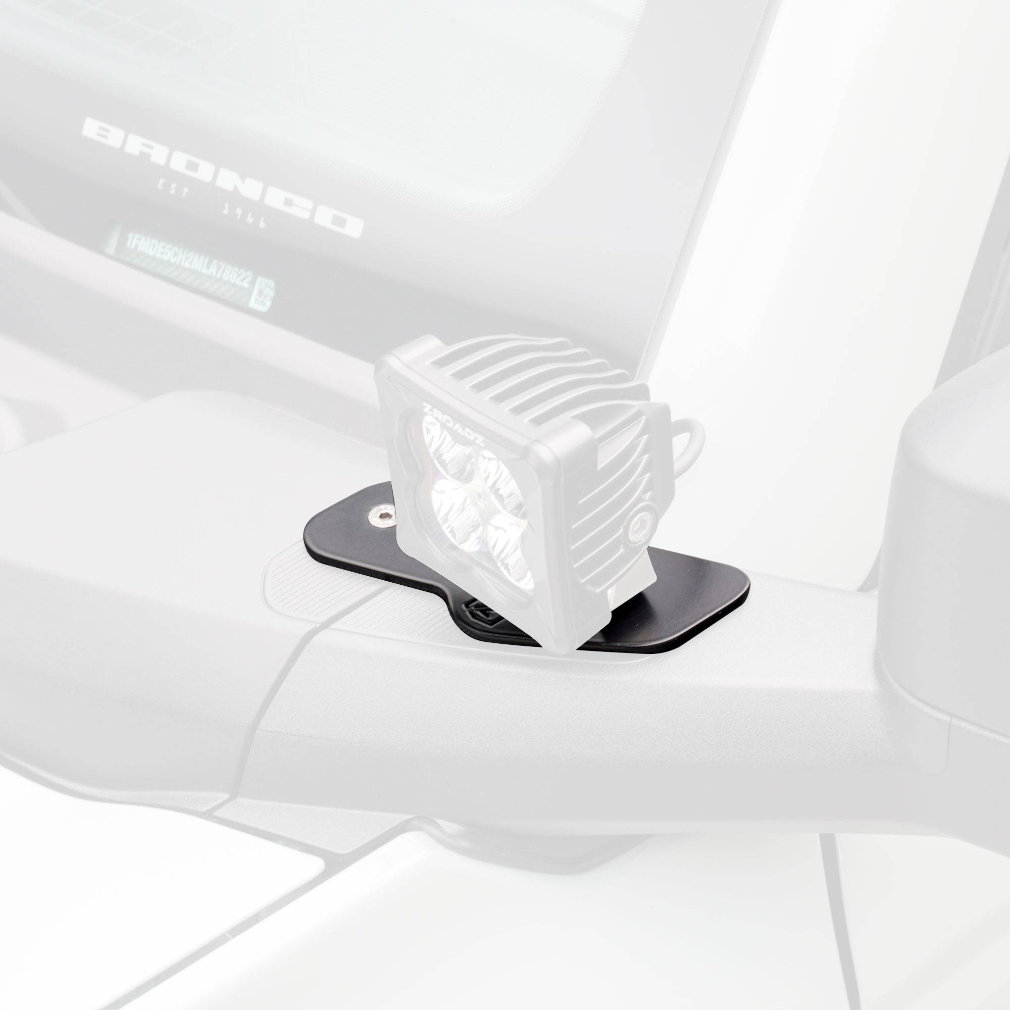 ZROADZ OFF ROAD PRODUCTS - 2021-2026 Ford Bronco LED Bracket to mount (2) 3 Inch LED Pod Lights - PN #Z365401-BK2 - Image 1