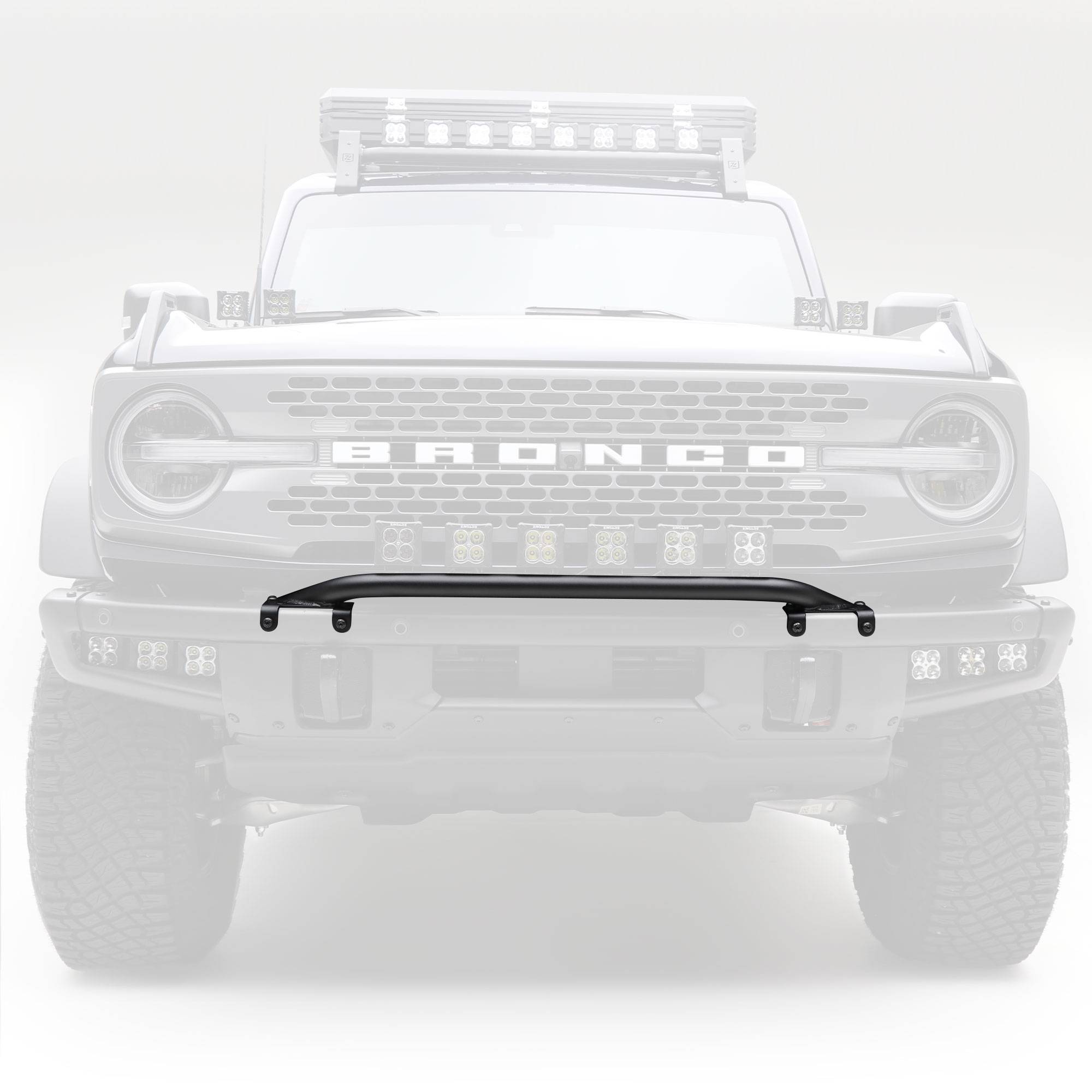 ZROADZ OFF ROAD PRODUCTS - 2021-2026 Ford Bronco Front Bumper Top LED Bracket to mount (6) 3 Inch LED Light Pods - PN #Z325431 - Image 1