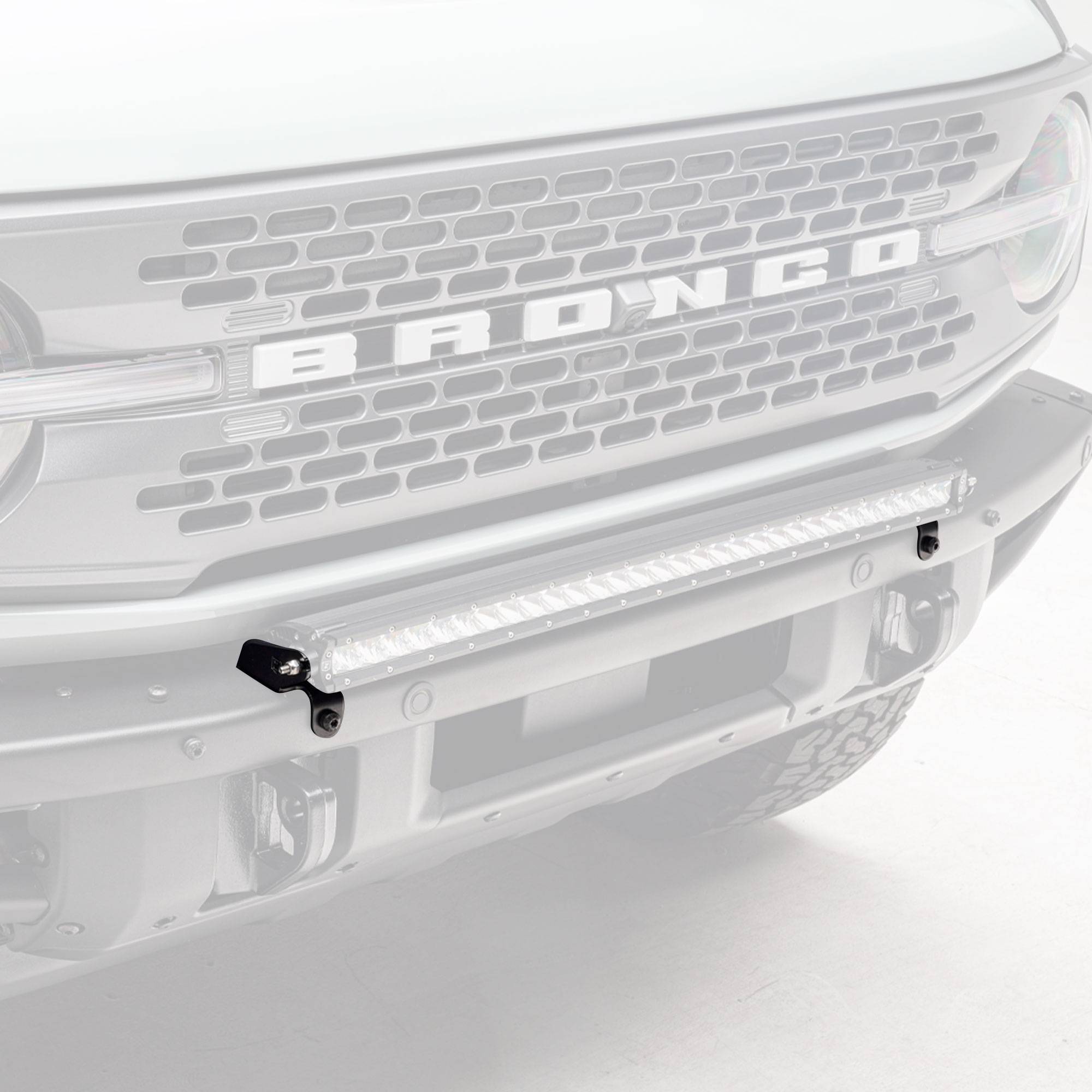 ZROADZ OFF ROAD PRODUCTS - 2021-2026 Ford Bronco Front Bumper Top bracket ONLY  to mount (1) 30 Inch LED Straight Single Row Slim Light Bar - PN #Z325421 On Sale - Image 1