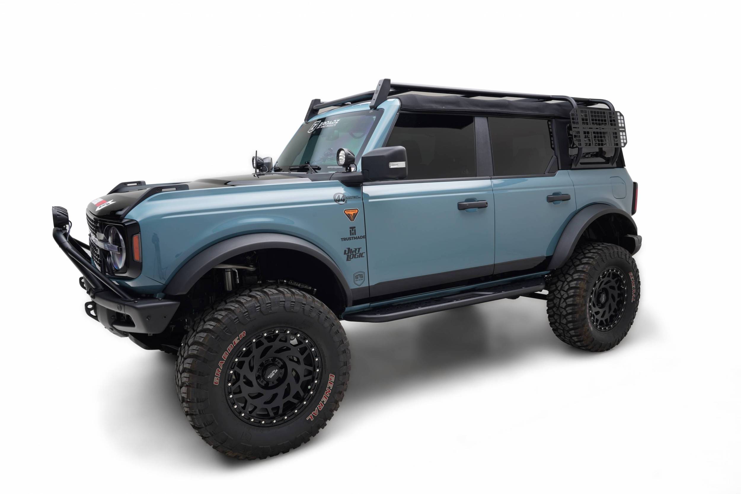 ZROADZ OFF ROAD PRODUCTS - 2021-2026 Ford Bronco Soft Top Rack, With Oversized Molle Panels, 4 Door Mode... - Image 1