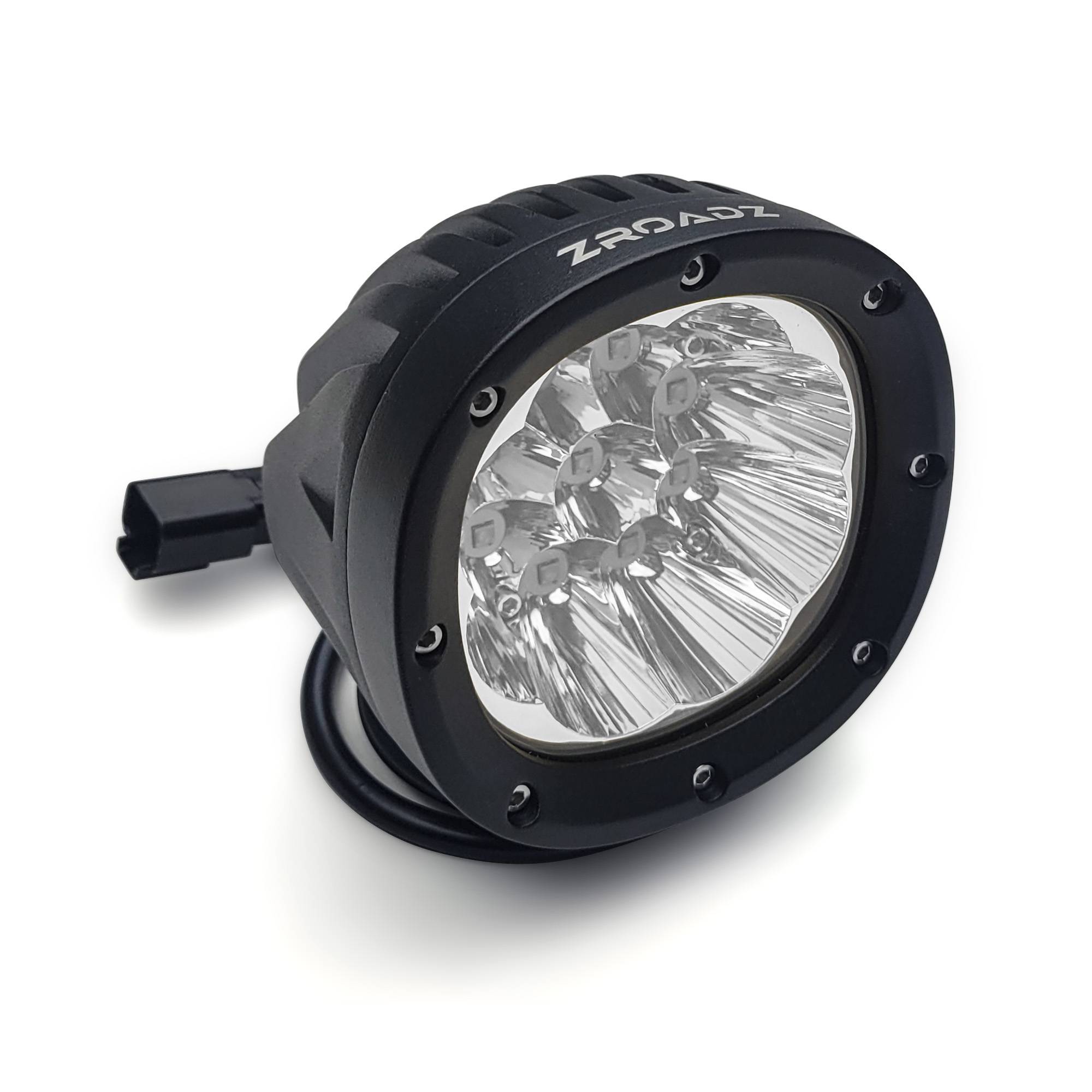 ZROADZ OFF ROAD PRODUCTS - ZROADZ 4-Inch Round WHITE LED Light, Flood/Spot Beam Pattern, 1pc – Part # Z3090W4RD - Image 1