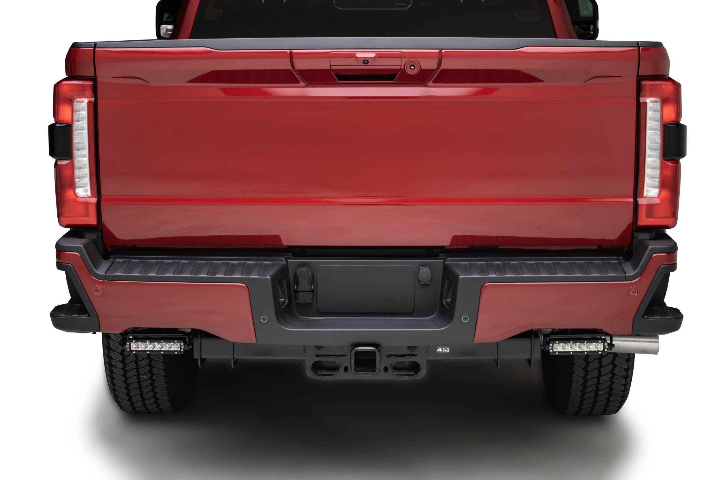 ZROADZ OFF ROAD PRODUCTS - 2023-2026 Ford Superduty, F250/F350/F450 Rear Bumper Mounting Bracket Kit, Includes (2) ZROADZ 6-Inch Single Row LED Light Bars and Universal Harness - Part # Z385981-KIT - Image 1