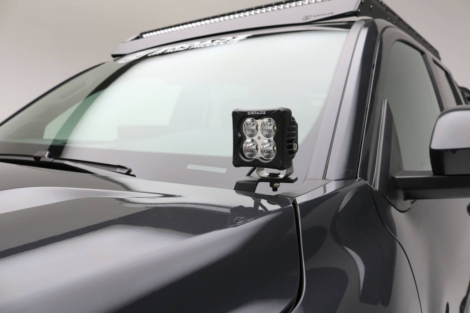 ZROADZ OFF ROAD PRODUCTS - 2024-2025 Toyota Tacoma/2025-2025 4Runner Ditch Light Bracket Mount Kit, Includes (2) 3-Inch ZROADZ G2 Series White LED Light Pods - Part #  Z369441-KIT2 - Image 1