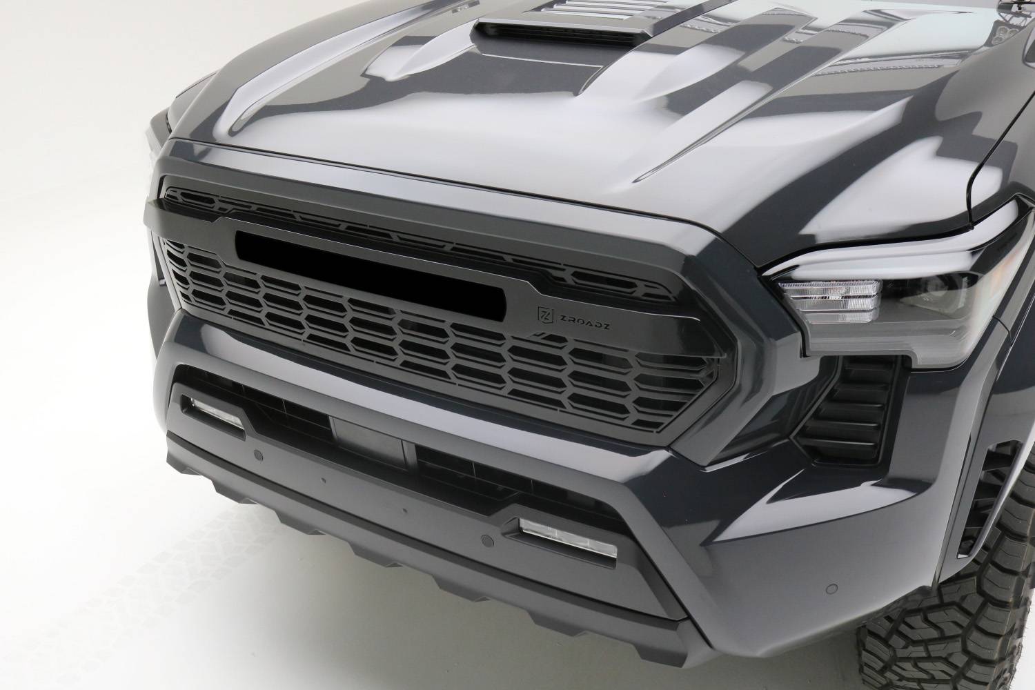 ZROADZ OFF ROAD PRODUCTS - 2024-2025 Tacoma LED Grille With Out LED, Used to mount (1) Baja Designs® S8 Series 20-inch Driving/Combo LED Light Bar- Grille Part # Z319420 - Build to order - 3 weeks lead time - Image 1