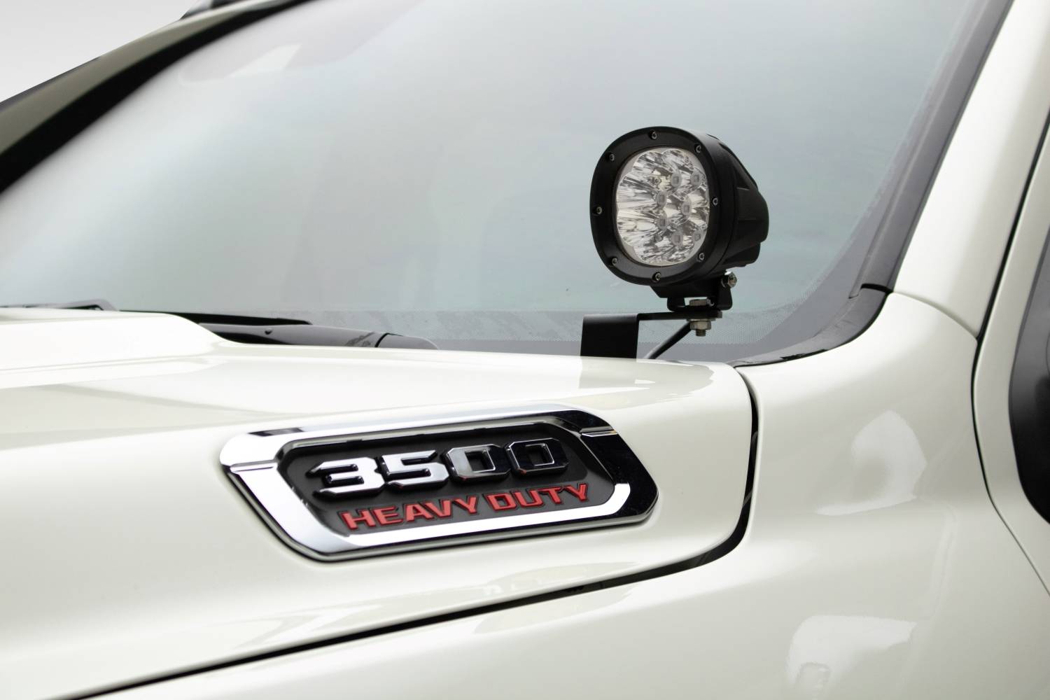 ZROADZ OFF ROAD PRODUCTS - 2019-2024 Ram 2500/3500 Ditch Light Mounting Bracket Kit, Includes (2) 4-inch Round ZROADZ White LED Light Pods and Universal Harness - Part # Z364531-KIT2 - Image 1