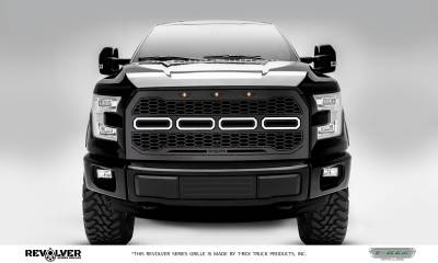 2015-2017 Ford F-150 Revolver Grille, Black, 1 Pc, Replacement Fits Vehicles with Camera - Part # 6515771