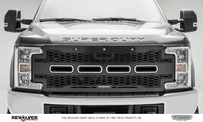 2017-2019 Ford Super Duty Revolver Grille, Black, 1 Pc, Replacement Does Not Fit Vehicles with Camera - Part # 6515711