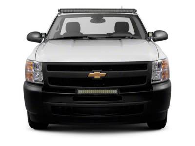 2007-2013 Chevrolet Silverado 1500 Front Bumper Top LED Kit with (1) 30 Inch LED Straight Double Row Light Bar - PN #Z322051-KIT