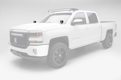 2014-2018 Silverado, Sierra 1500 Hood Hinge LED Bracket to mount (2) 3 Inch LED Pod Lights - PN #Z362081