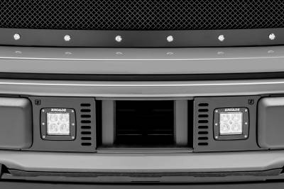 2018-2020 Ford F-150 Lariat, Limited Front Bumper Center LED Kit with (2) 3 Inch LED Pod Lights - PN# Z325711-KIT