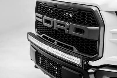 2017-2021 Ford F-150 Raptor Front Bumper Top LED Bracket to mount 40 Inch Curved LED Light Bar - PN #Z325662