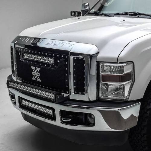 2008-2010 Ford Super Duty Front Bumper Center LED Bracket to mount 20 Inch LED Light Bar - PN #Z325632