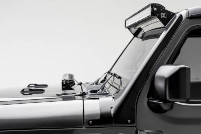 2018-2026 Jeep JL/2019-2026 Gladiator Front Roof LED Kit with 50 Inch LED Straight Double Row Light Bar - PN #Z374831-KIT