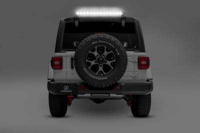 2019-2026 Jeep JL/JLU Rear Window LED Kit with (1) 30 Inch LED Straight Single Row Slim Light Bar - PN #Z394931-KIT