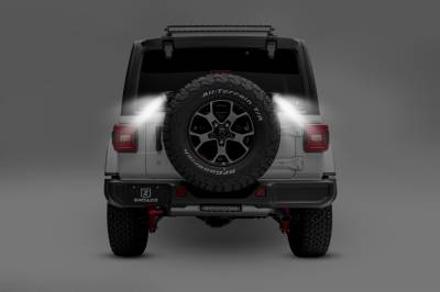 2019-2026 Jeep JL/JLU Rear Tire LED Kit with (2) 3 Inch LED Pod Lights - PN #Z394951-KIT