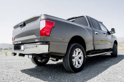 2016-2019 Nissan Titan Rear Bumper LED Kit with (2) 6 Inch LED Straight Double Row Light Bars - PN #Z387581-KIT