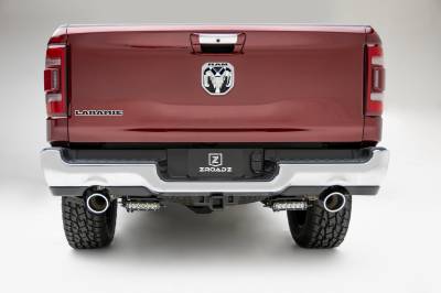 2019-2020 Ram 1500 Rear Bumper LED Kit with (2) 6 Inch LED Straight Single Row Slim Light Bars - PN #Z384821-KIT