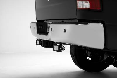 09-19 Ram 1500/09-24 Ram 2500/3500 Rear Bumper LED Brackets ONLY, Used to mount (2) 6 Inch Straight Dual Row LED Light Bar - PN #Z384521