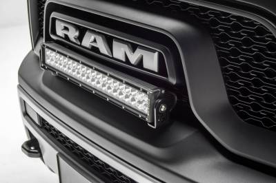 2015-2018 Ram Rebel Front Bumper Top LED Kit with (1) 20 Inch LED Straight Double Row Light Bar - PN #Z324552-KIT