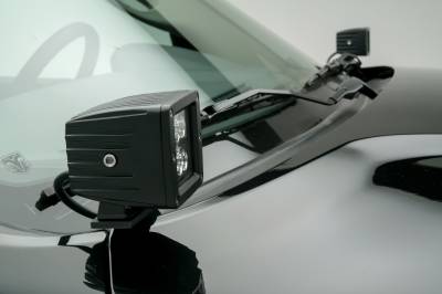 Ram Hood Hinge LED Kit with (2) 3 Inch LED Pod Lights - PN #Z364521-KIT2