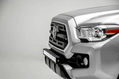 2018-2023 Toyota Tacoma Front Bumper Center LED Kit with (1) 30 Inch LED Straight Double Row Light Bar - PN #Z329511-KIT-D