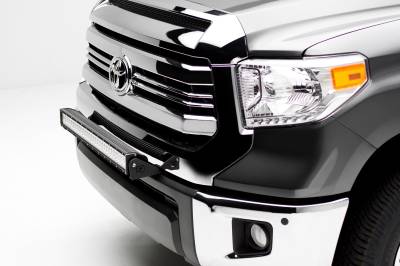 2014-2021 Toyota Tundra Front Bumper Top LED Kit with 30 Inch LED Straight Double Row Light Bar - PN #Z329641-KIT