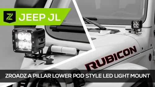 Jeep JL Wrangler A Pillar LED Mounting Kit